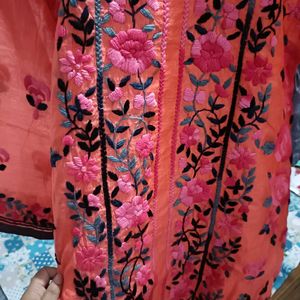 Very Pretty Fulkari Kurta Palazzo Set