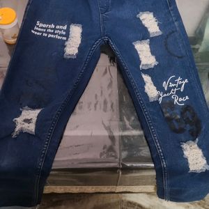 Damage Jeans Blue