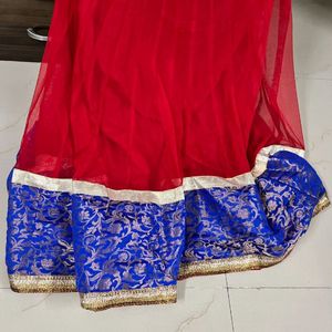 Brand New Festive Season Red Anarkali Suit