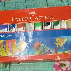 12 Watercolor Tube Paint Colours Set Faber Castell