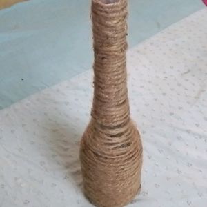 Handmade Jute Decorated Bottle