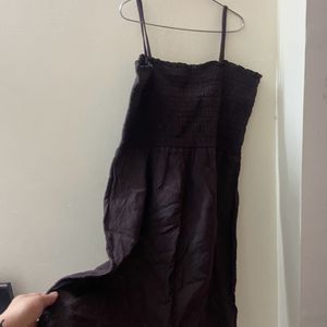 Brown Cotton Summer Dress