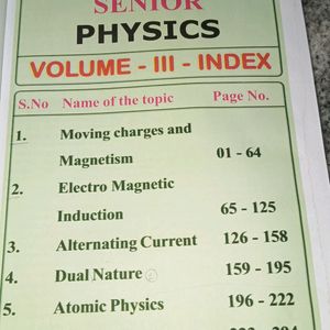 Jee Physics Senior Books