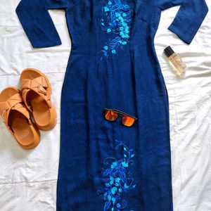 Navy Blue Kurti