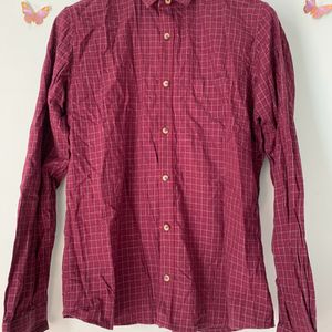 VANHEUSEN Red Checked Shirt ( Men)