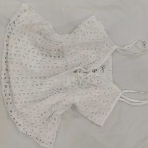 White Babydoll Cute Top🤍💘