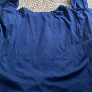 Blue tie Not Casual Top For Women