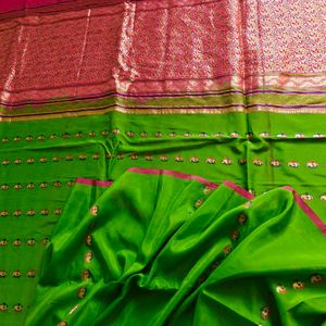 100% Pure Mysore Crepe Silk Saree