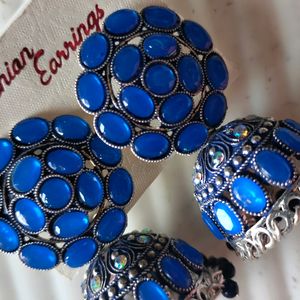 Blue Jhumka