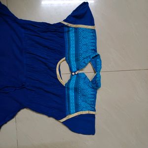 Royal Blue Anarkali Kurti