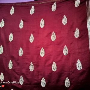 Maroon Saree❤️