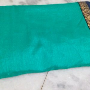 Cyan Colour's Beautiful Saree