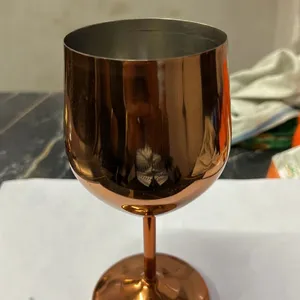 Stainless Steel Copper Plated Wine Glass