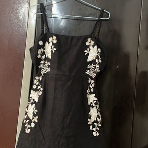 Cute Embroidery Short Dress