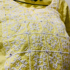 Lemon Color Kurti