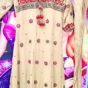 Anarkali Gown With Bottom And Dupatta