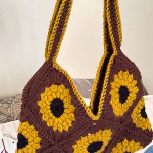 Hand Woven crochet Bag.