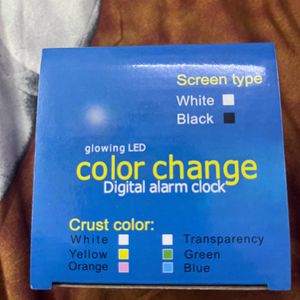 Color Changing Digital Alarm Clock - 1 Pc