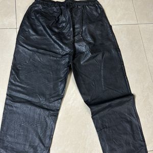 Leather Joggers