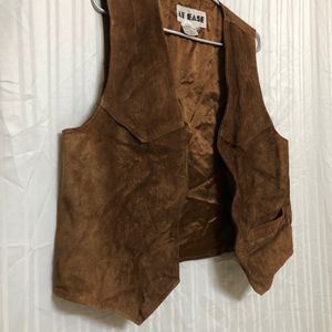 At Ease Leather Waistcoat