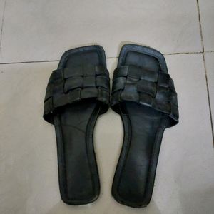 Black Zara Slippers