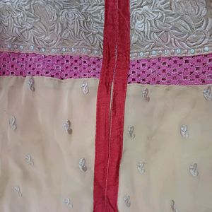 Tailor Stitched Embroidered Kurti with Cotton Lini