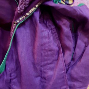 Women Sequin Purple Lahnga Choli