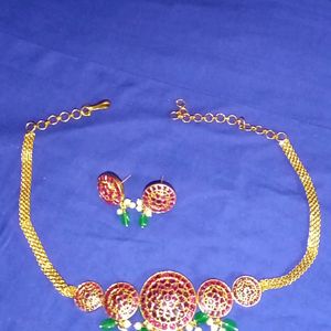 Kempu Choker Set