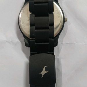 Watch For Men Mat Black Steel Chain