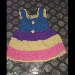 Hand Made Woollen Baby Frock