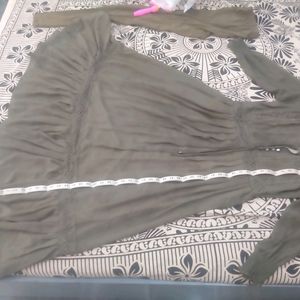 Olive Green Color Long Top