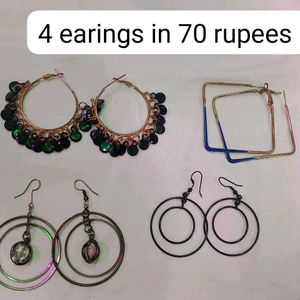 4 Earings Set