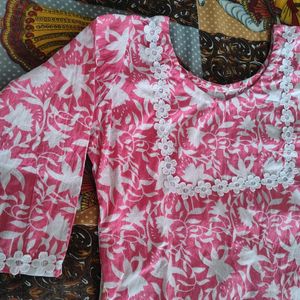 Pink Short Kurti