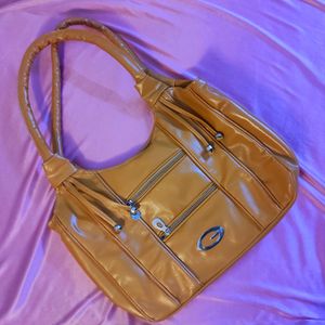 Women Tan Hand-held Bag Extra Spacious