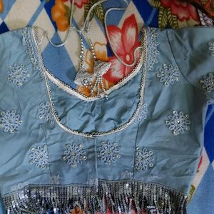 New Condition stiched blouse available Lehanga Set