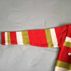 Red Sweater Striped