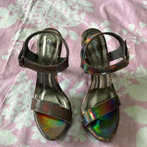 Brand new Holographic Top Heels