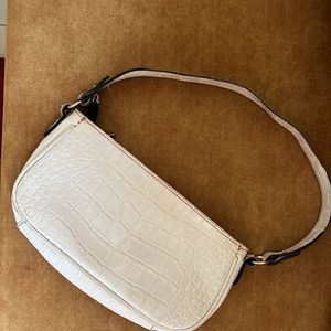 Off White Trendy Handbag