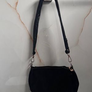 Black Baguette Bag