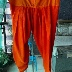 Saffron Orange Salwar (High Quality)