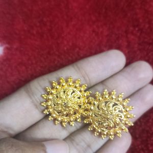 Beautiful Gold Plated Studs and Earrings