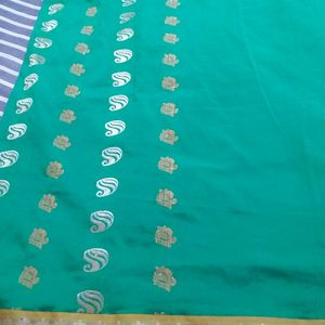 Silk Saree With Stiched Blouse