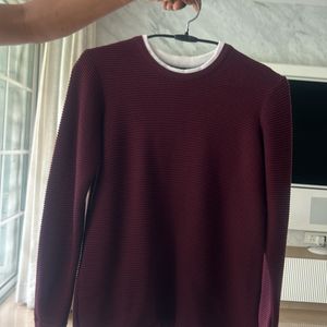 Kids Maroon Full Sleeves T shirt