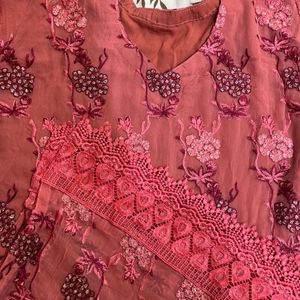 Original Pakistani Rust Suit Margin Upto 42