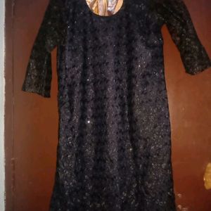 Black Hot Kurta