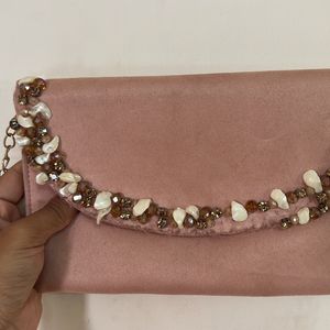 BABY PINK TRADITIONAL WEAR SLING BAG