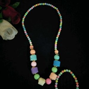 Elastic Handmade necklace And Bracelet