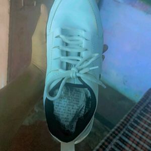 Men White Casual Shoes Uk 7