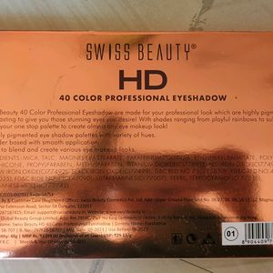 SwissBeauty Eyeshadow Palette And SugarPop Sponge