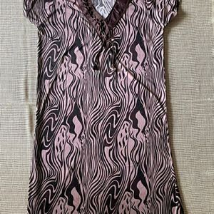 Printed Nighty with Side Slit